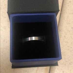 Men’s engagement ring. Size 7.5-8. Engraved